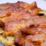 Karkówka z pieczarkami i cebulą