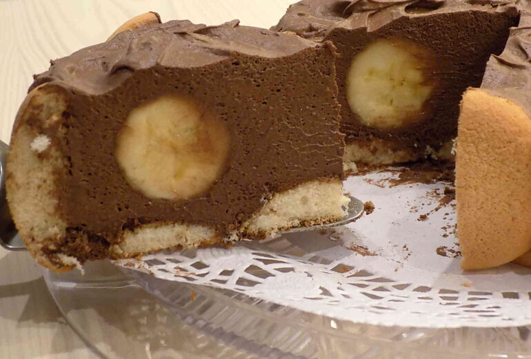 Ciasto czekoladowe z bananami 